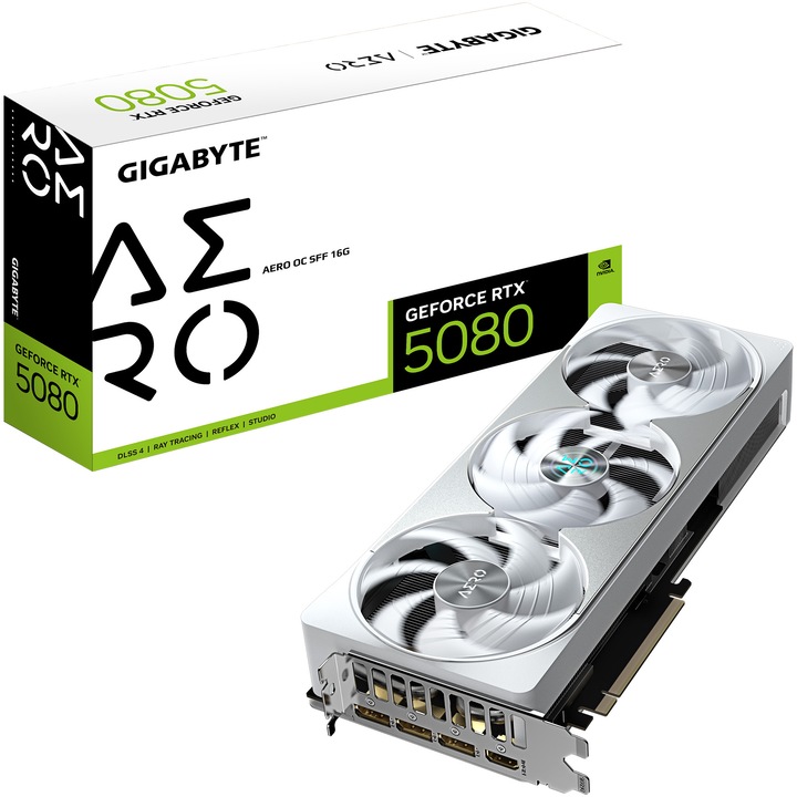 Видео карта GIGABYTE GeForce RTX 5080 AERO OC 16GB GDDR7 N5080AERO-OC-16GD