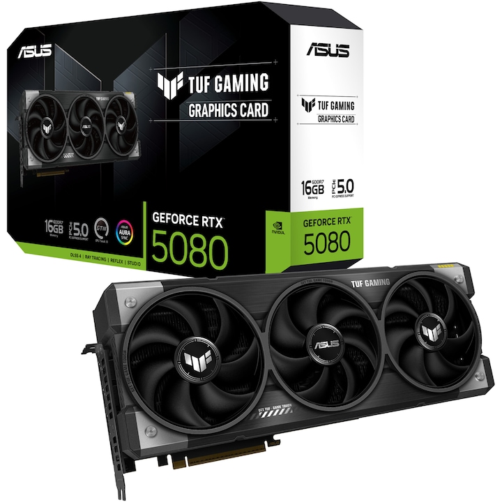 Видеокарта ASUS TUF Gaming GeForce RTX™ 5080, 16GB GDDR7, 256-bit