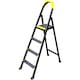 Scara otel pliabila simpla cu platforma 3+1 trepte Smart Stoarge 1502, 125 kg