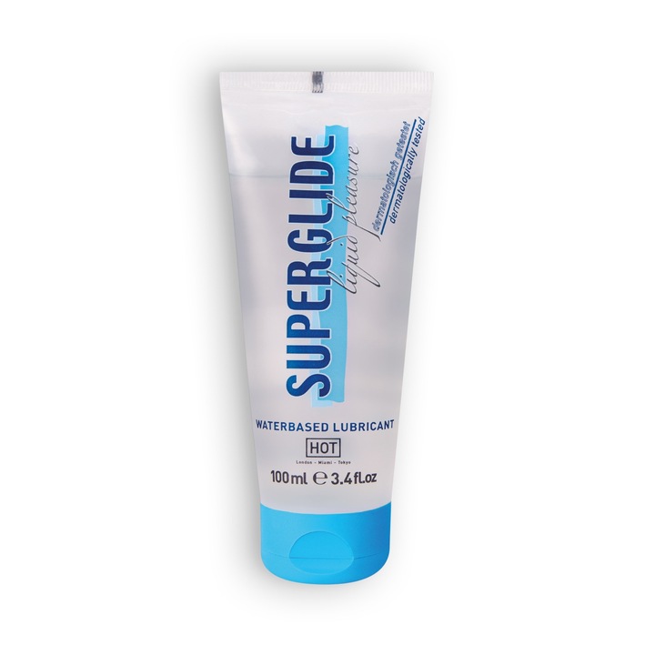 Superglide vízbázisú síkosító, tökéletes siklás, maximális kényelem és érzéki élvezet, 100 ml