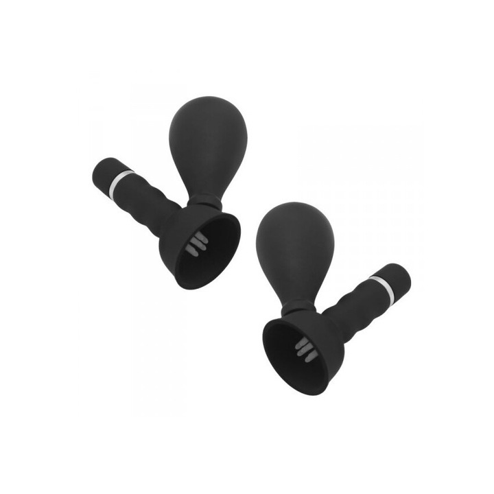 Комплект от 2 вендузи за зърна Toyz4Lovers, Функция за масаж, Водоустойчиви