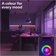 Bec LED RGB inteligent Calex Smart, Wi-Fi, Bluetooth, GU10, 4.9W, 345 lm, lumina alba si colorata, compatibil Google Assistant si Alexa, Clasa energetica G