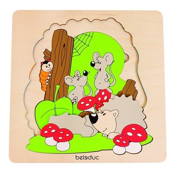 Puzzle Stratificat Beleduc Descopera Padurea Puzzle Stratificat Beleduc Descopera Padurea