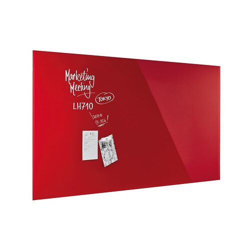 Tabla de sticla Design magnetic rosu intens 2000*1000 mm