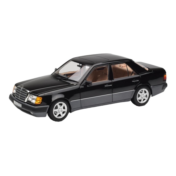 Mercedes 500E W124 modellautó, Norev, 1/18, Fekete