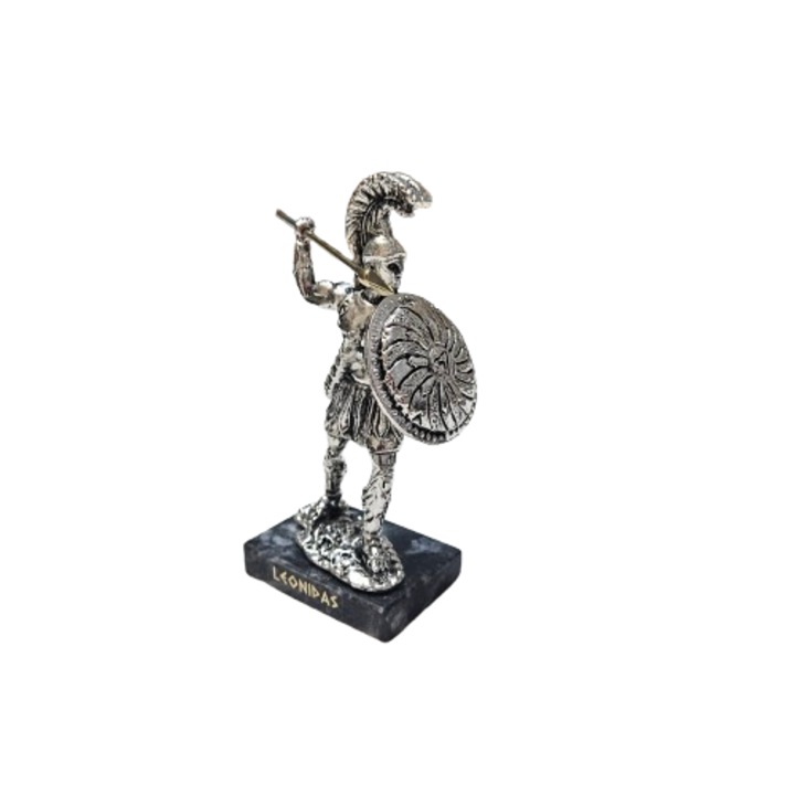 Statueta Leonid, Metal, Argint, 13 cm