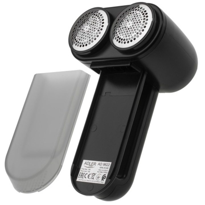 Уред за отстраняване на мъх ADLER с LCD дисплей, 3 скорости, черен, 20x12.5x10cm