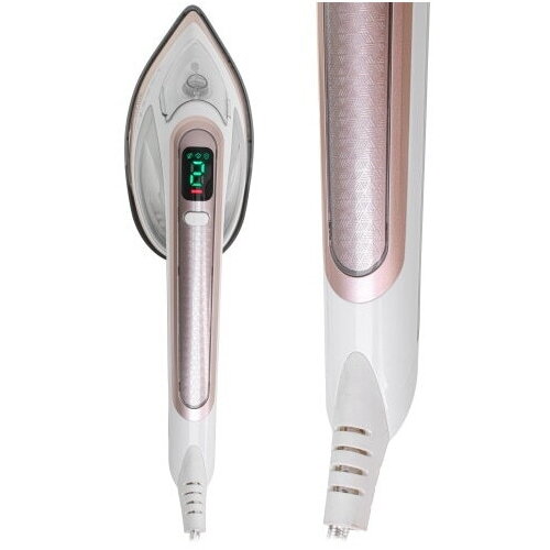 Fier de calcat vertical 2in1 ADLER, alb/auriu, 1800W, 36.2x9.7x18cm
