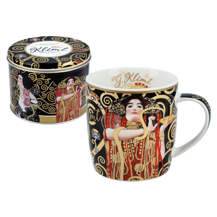 Fém csomagolású bögre, CARMANI, G. Klimt, Medicine, Multicolor
