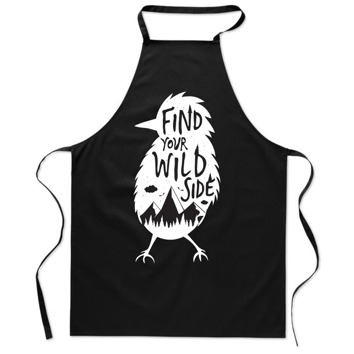 Sorturi bucatarie PoStar FARTUCH Z NADRUKIEM, bumbac, design amuzant, 70x90cm