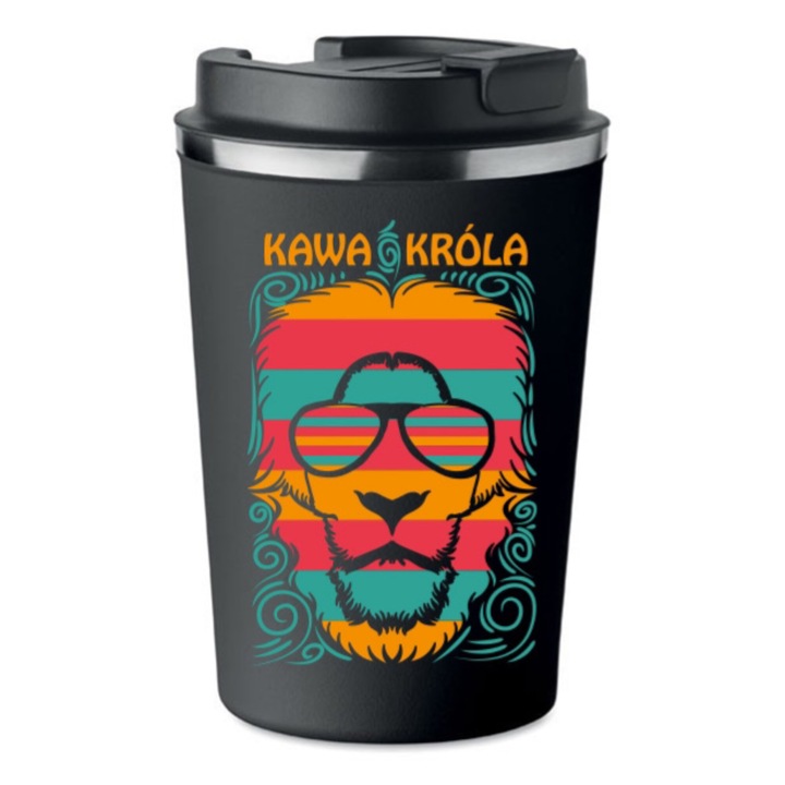 Термо чаша PoStar KAWA KROLA 350ml, дизайн Rasta