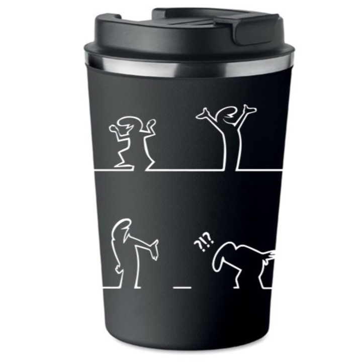 Термо чаша PoStar, модел LaLinea Balum, 350 мл, забавна щампа