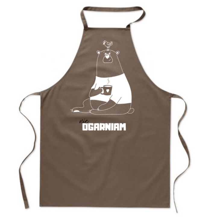 Sorturi bucatarie PoStar, Fartuch bumbac cu imprimeu amuzant, multicolor, 70x85cm