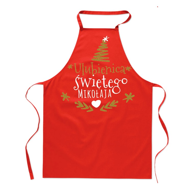 Sorturi bucatarie PoStar, Fartuch cu imprimeu Ulubienica Swietego Mikolaja, dama