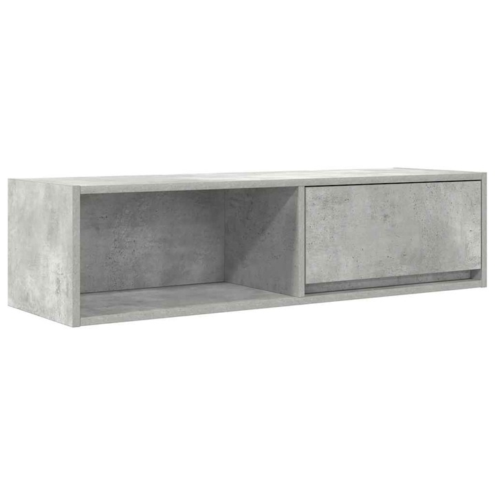 vidaXL betonszürke szerelt fa TV-szekrény 100x31x25,5cm 13 kg