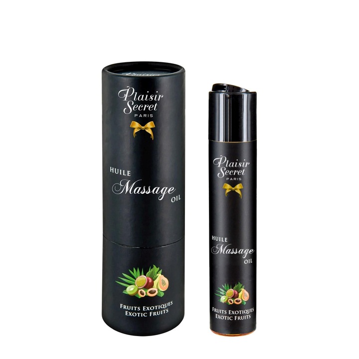Ulei de masaj Plaisir Secret, fructe exotice, 59ml, set complet