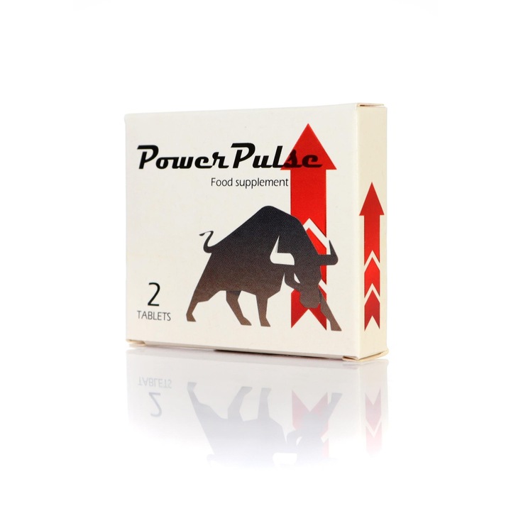 Supliment alimentar PowerPulse, 2 buc, L-arginina, Ginseng, multicolor