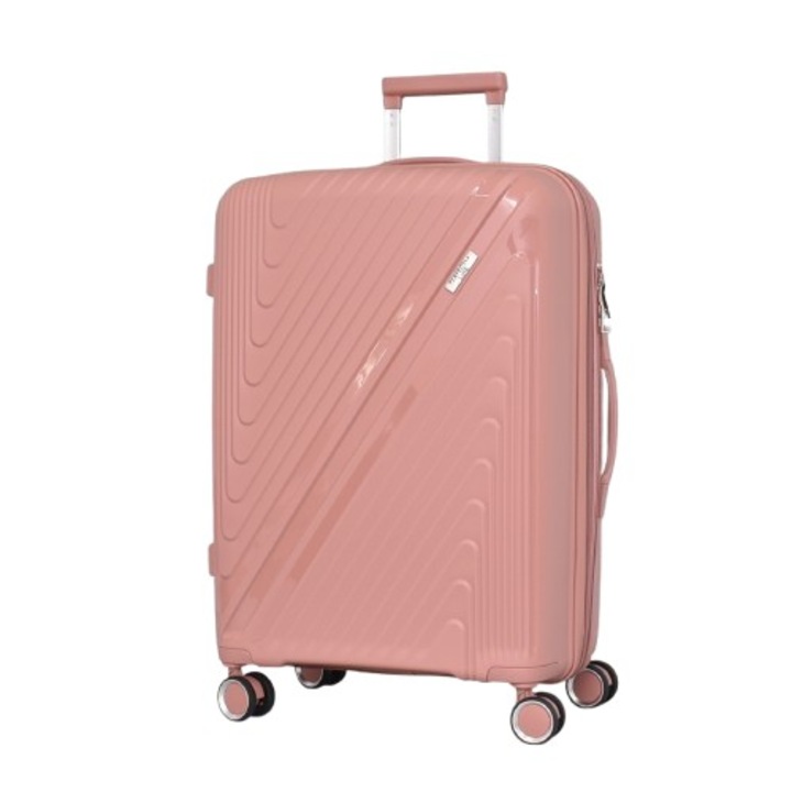 Куфар PERFECT LINE PP 1014, Разширител, 67/46/27 см, Розов