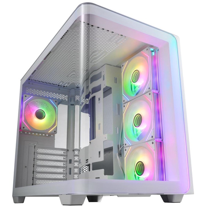 Fortron M580 számítógépház, fehér, középső torony