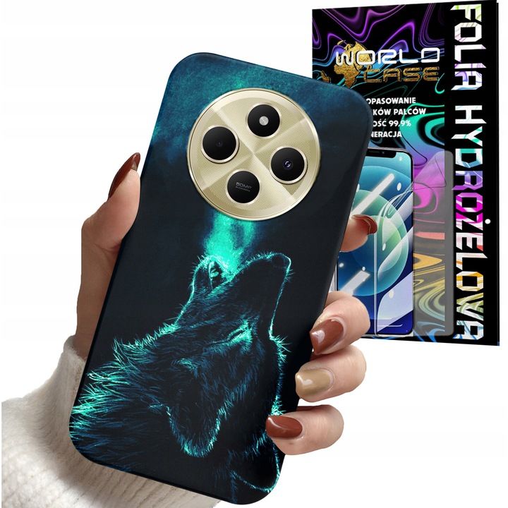 Xiaomi Redmi 14C telefontok, World Case, gumi, sötétkék/kék