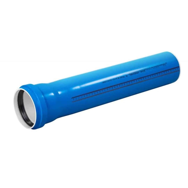 Teava PP scurgere izolata fonic 110X500 ALBASTRA ULTRA DB