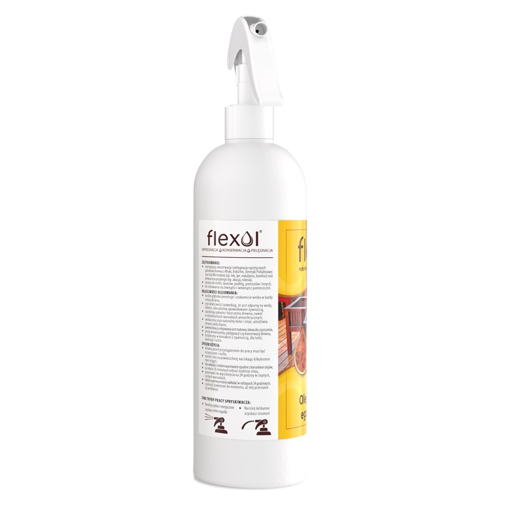 Ulei pentru lemn FLEXOL, 0,5 L, protectie impotriva umezelii, culoare naturala