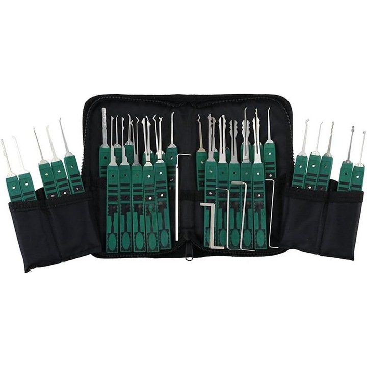 Set 38 piese Instrument de deschidere lacat si lacat, Klom, Pentru lacatus, Multicolor