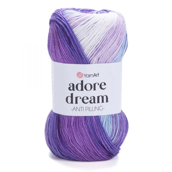 Fir Textil YarnArt Adore Dream 1056, multicolor, pentru crosetat si tricotat, acril antialergenic, 280 m