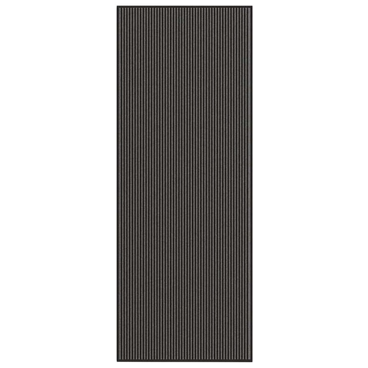 VidaXL lábtörlő csíkos fekete és szürke 115x300 cm 4105598