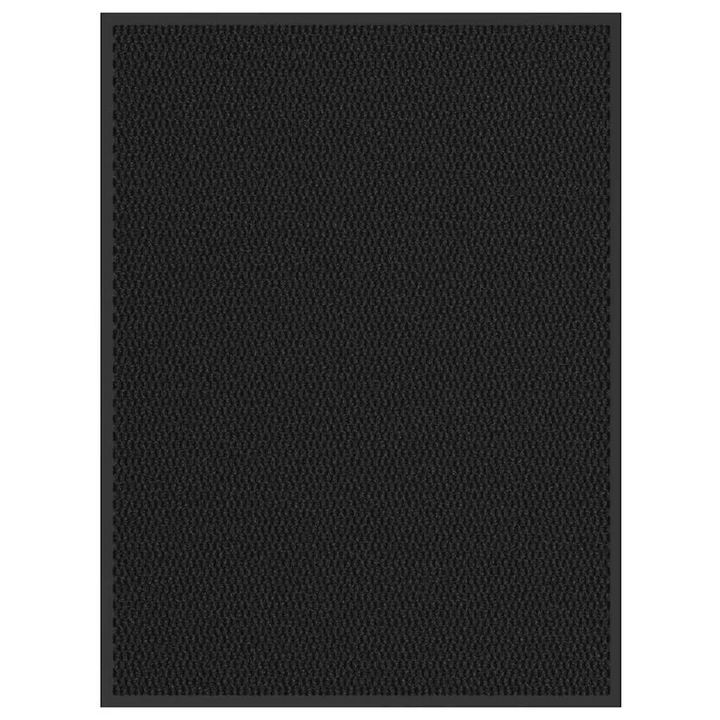 VidaXL fekete lábtörlő 80 x 120 cm 4105561