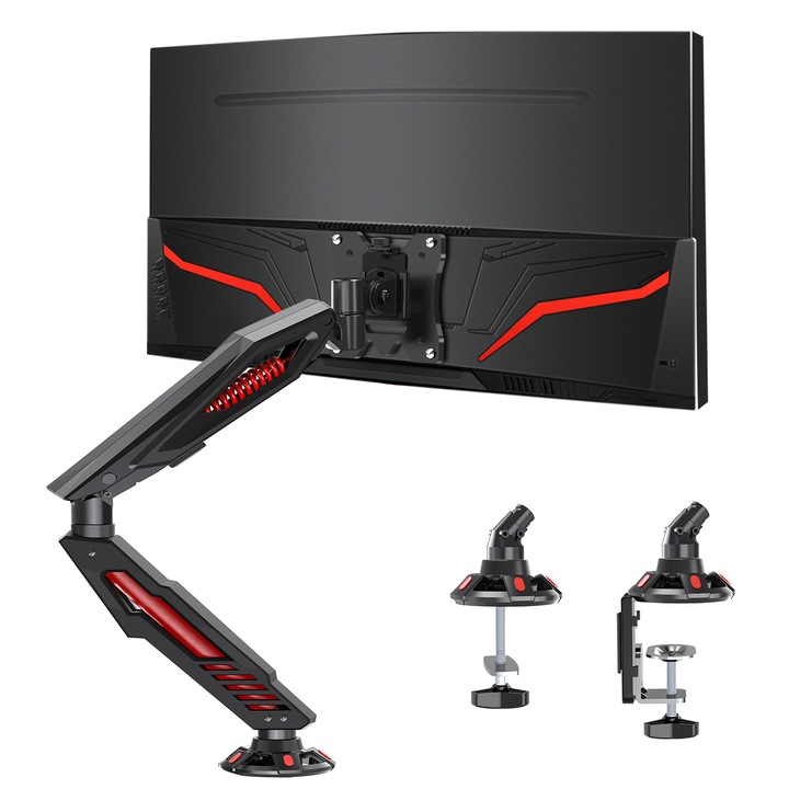Játékmonitor-tartó monitorokhoz, forgatható, állítható, 13" - 32"-os játékosoknak
