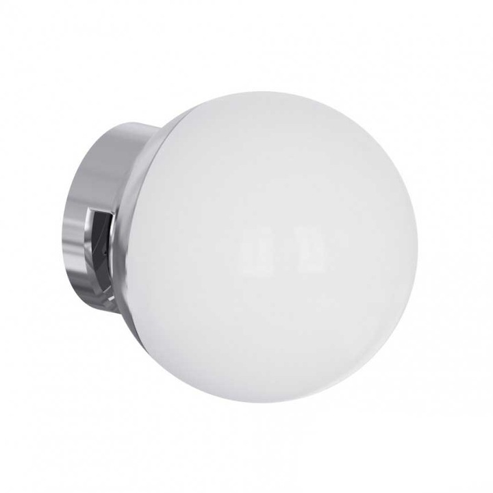 LED lámpa tükörhöz és szekrényhez Lightex MONO, 4W, 4000K, 380lm, 220V, Ф90х97мм, IP44, Króm