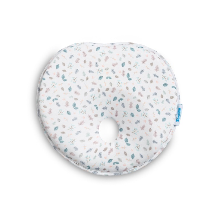 SENSILLO Perna Pentru Copii Anti Perna Cap Plat cu Gaura nou-nascuti Baby Frunze