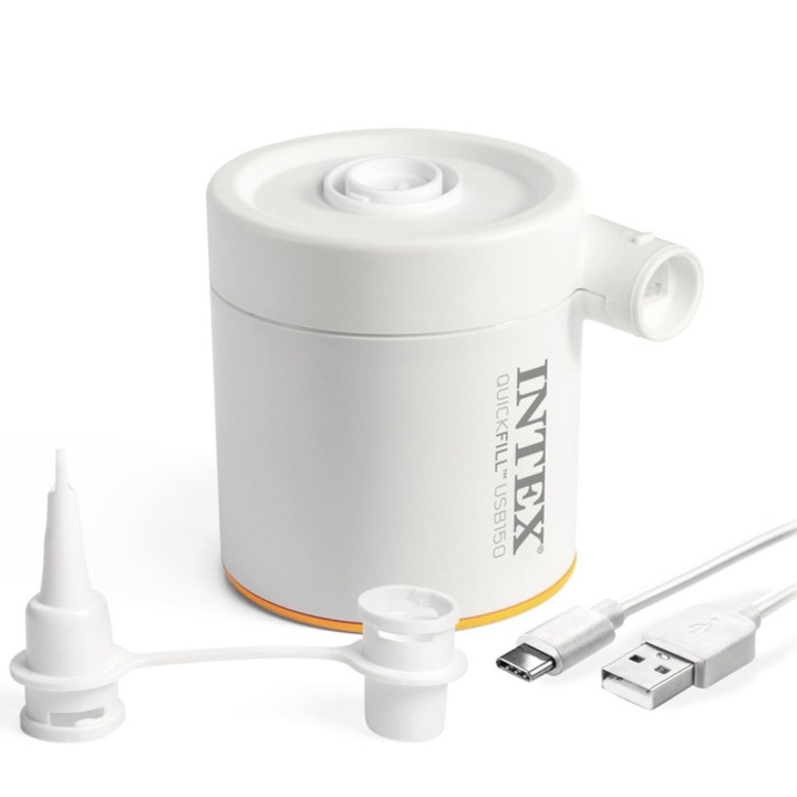 Въздушна помпа за надуваеми продукти, електрическа, 5V, Intex 66616 Quickfill USB