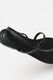 ARMANI EXCHANGE, Sandale de piele ecologica cu bareta separatoare, Negru