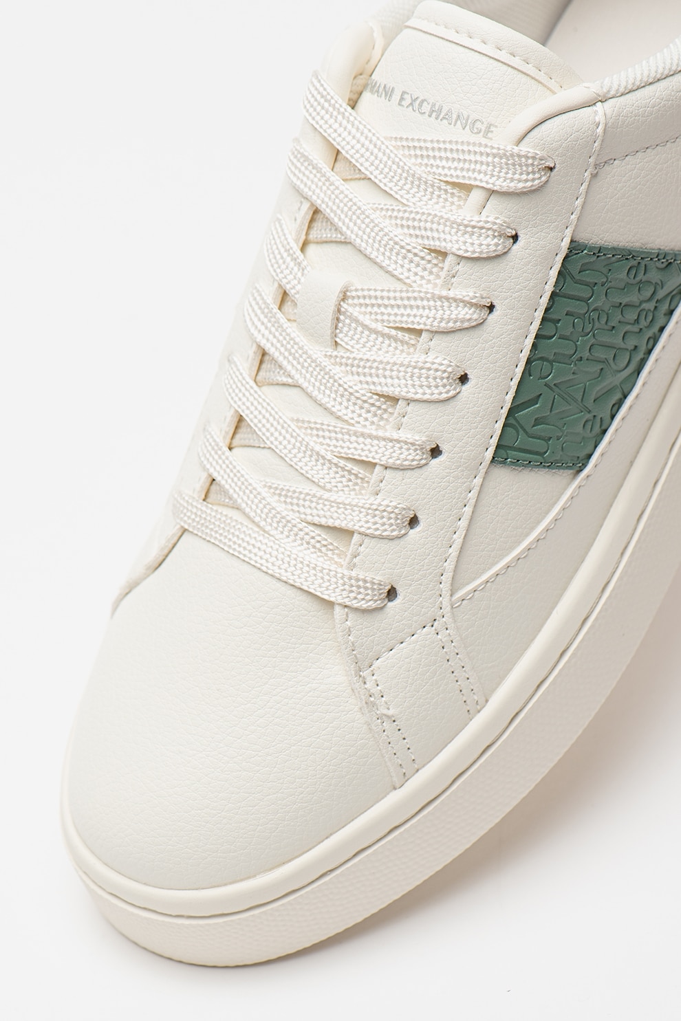 ARMANI EXCHANGE, Pantofi sport de piele ecologica cu garnitura