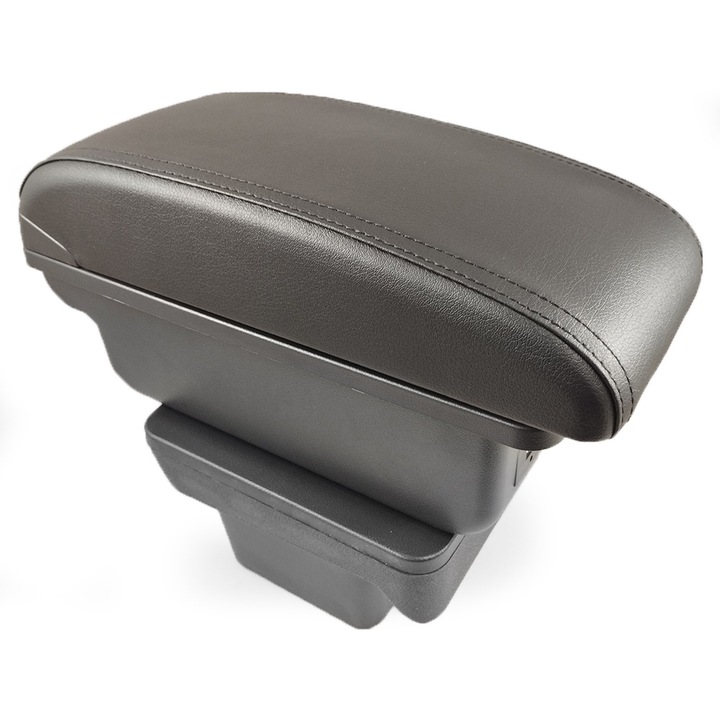 Cotiera consola centrala cutie de depozitare USB Organizator pentru VW Touran 2013 - alunecare piele neagra