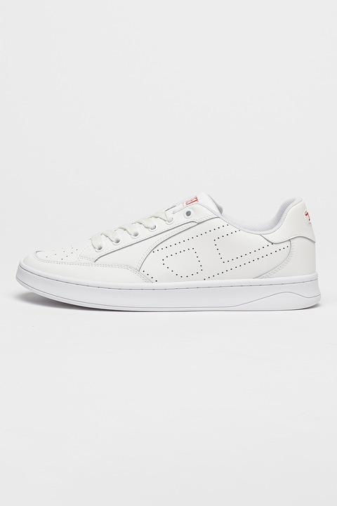 Diesel, Pantofi sport de piele Dakota, Alb fildes