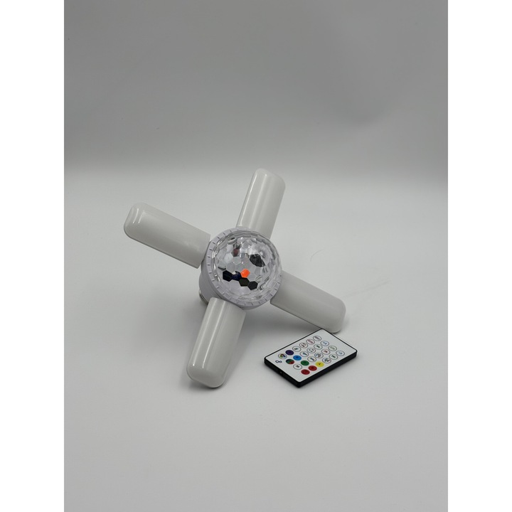 Bec led muzical cu diferite culori si telecomanda, conectivitate bluetooth