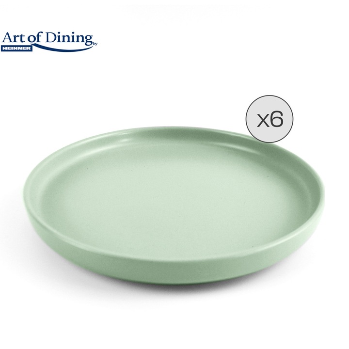 Set 6 farfurii desert Art of Dining by Heinner Yvonne, ceramica, 20 cm