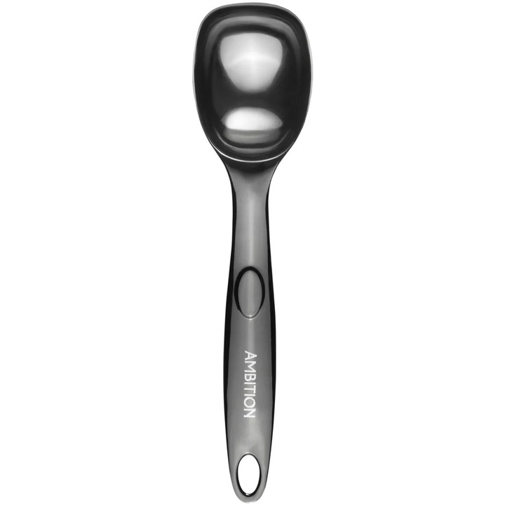 Lingura dozare inghetata Ambition Velma, metal, negru cromat