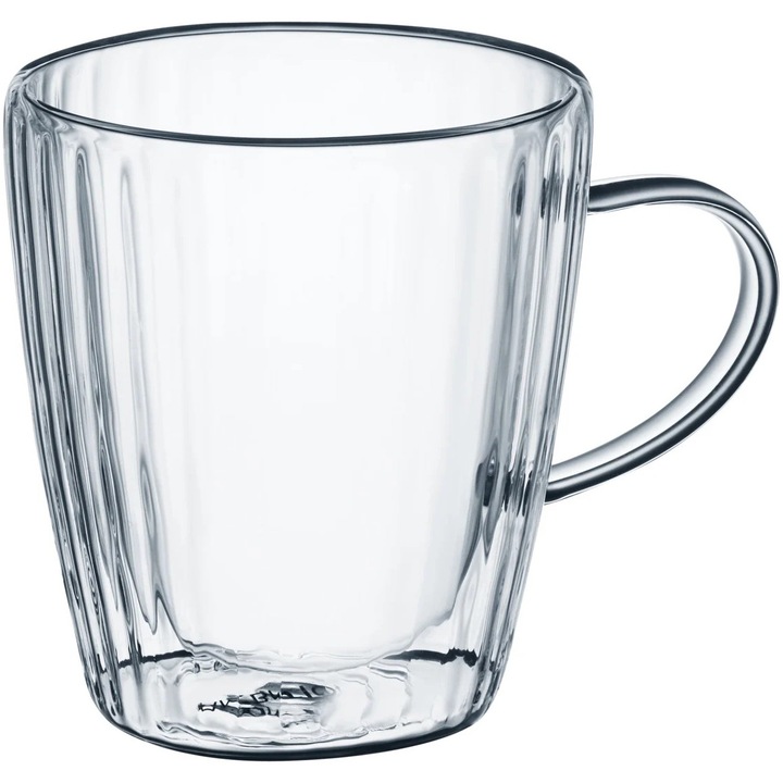 Set 2 cani Ambition Curly, sticla termorezistenta, 250 ml