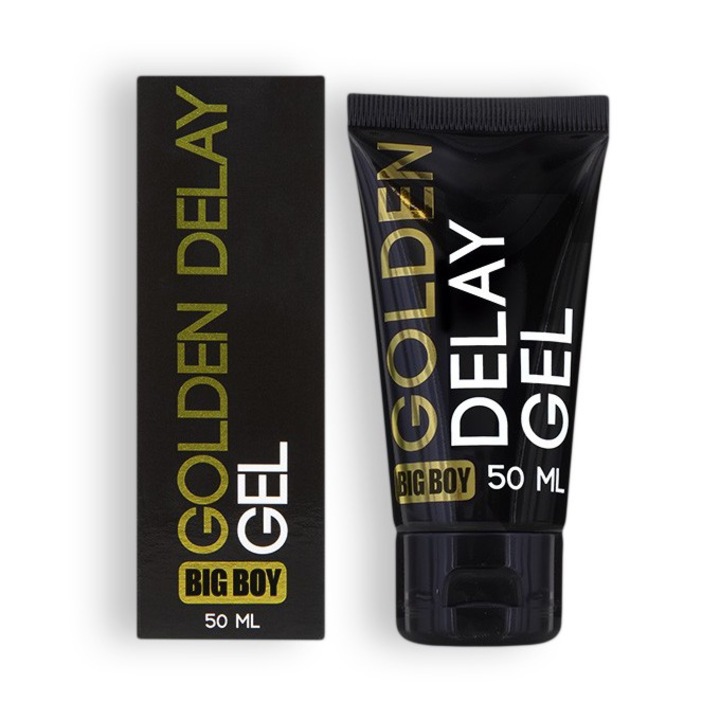 Gel de Intarziere pentru Barbati, Control si Placere Prelungita, Big Boy Golden Delay Gel, 50ml