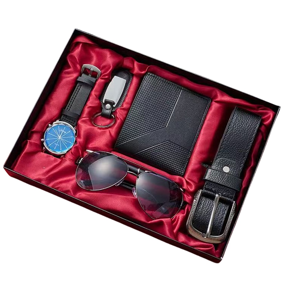 68mh 61Lsv セット　美品 Set cadou pentru barbati 6 piese, NEVERMORE, Ceasuri, ochelari de