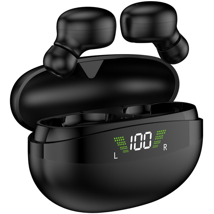 Bluetooth слушалки Akai Earbuds, BTE-J350, черни