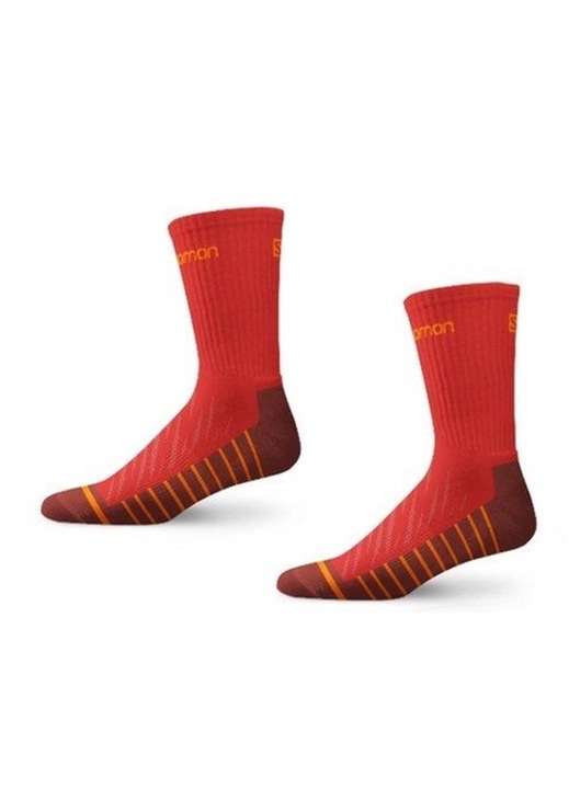 Sosete sport Salomon Life [16023-RED/ORANGE] PACK 2, rosii, Rosu