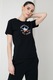 Converse, Tricou cu imprimeu metalizat Chuck Taylor, Negru, Maro, Albastru, 2XS