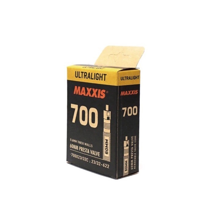Camera bicicleta MAXXIS Ultralight 700x23/32, 28 inch negru