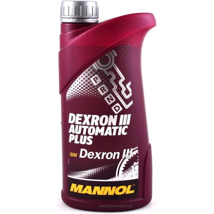 Ulei cutie viteze Mannol Dexron III Automatic Plus, compatibil GM/Ford/ZF/MB, 1L