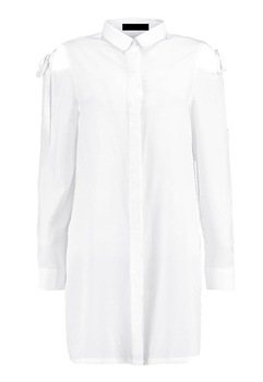 Rochie tip camasa Le charm, Alb, Alb Rochie tip camasa Le charm, Alb, Alb